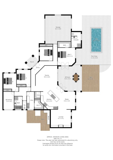 5 Tee Court, Wodonga, VIC, 3690 - Floorplan 1