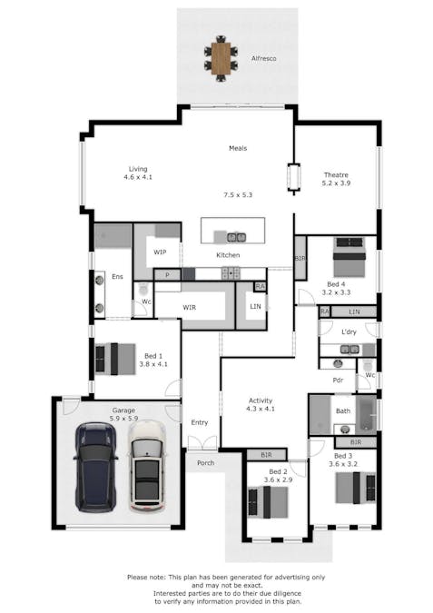 16 Keysor Way, Wodonga, VIC, 3690 - Floorplan 1
