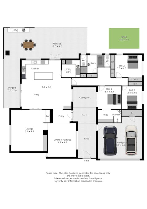 536 Moffat Street, Lavington, NSW, 2641 - Floorplan 1