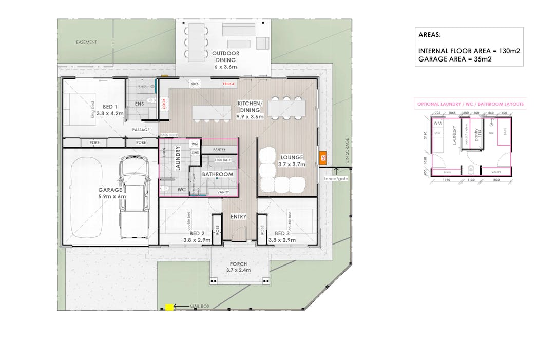 33 Cardiff Drive, Wodonga, VIC, 3690 - Floorplan 1