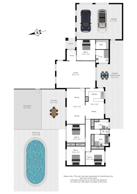 30 Dalton Avenue, West Wodonga, VIC, 3690 - Floorplan 1
