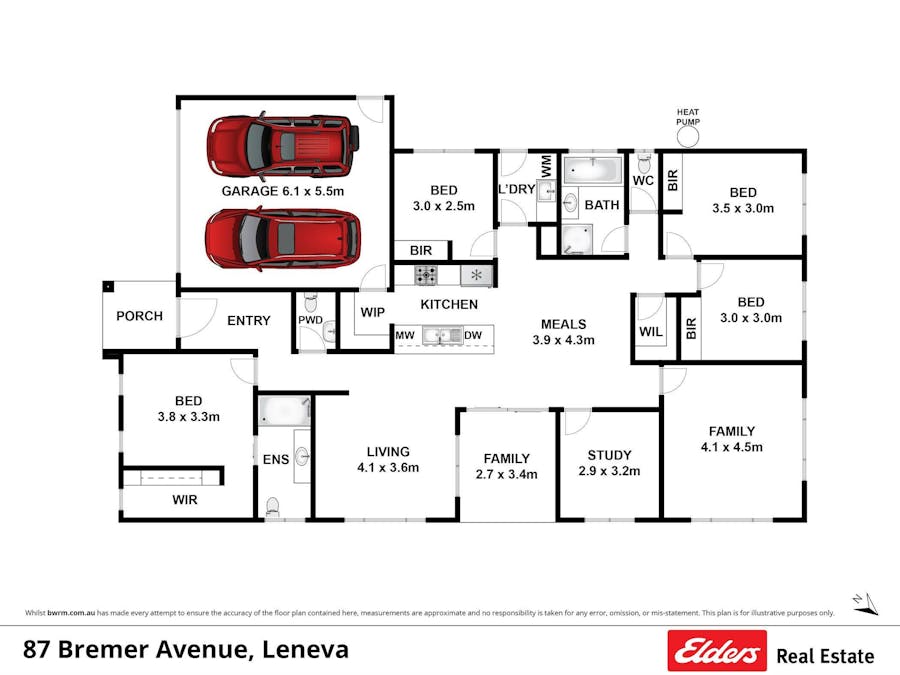 87 Bremer Avenue, Leneva, VIC, 3691 - Floorplan 1