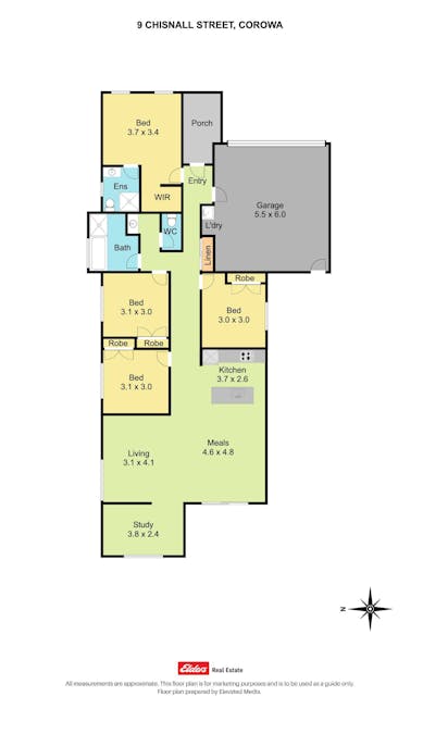 9 Chisnall Street, Corowa, NSW, 2646 - Floorplan 1