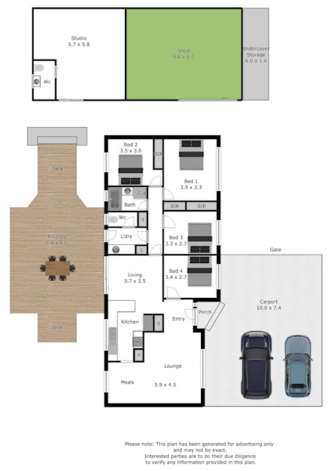 3 Clyde Court, Wodonga, VIC, 3690 - Floorplan 1