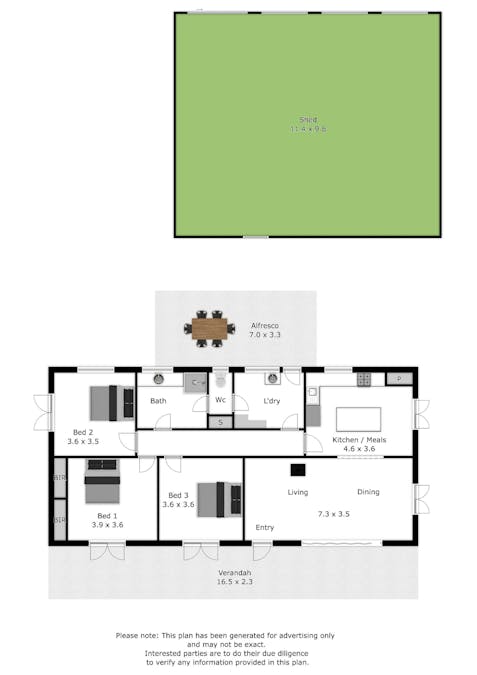 4 Speers Lane, Dederang, VIC, 3691 - Floorplan 1