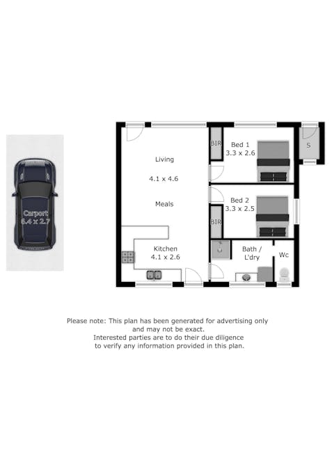 5/1 Bell Court, Wodonga, VIC, 3690 - Floorplan 1