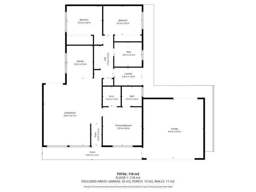 1 Carlyle Court, Rutherglen, VIC, 3685 - Floorplan 1