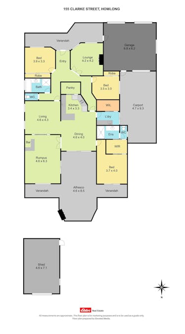 155 Clarke Street, Howlong, NSW, 2643 - Floorplan 1