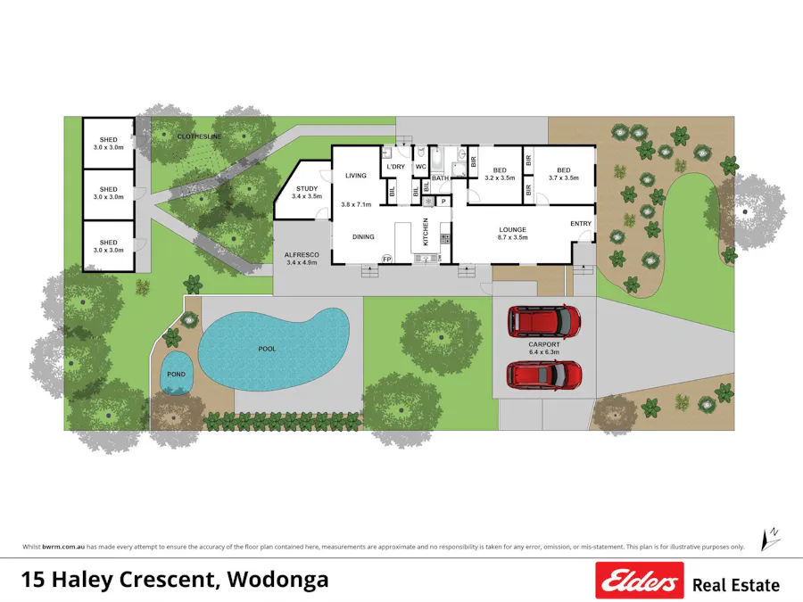 15 Haley Crescent, Wodonga, VIC, 3690 - Floorplan 1
