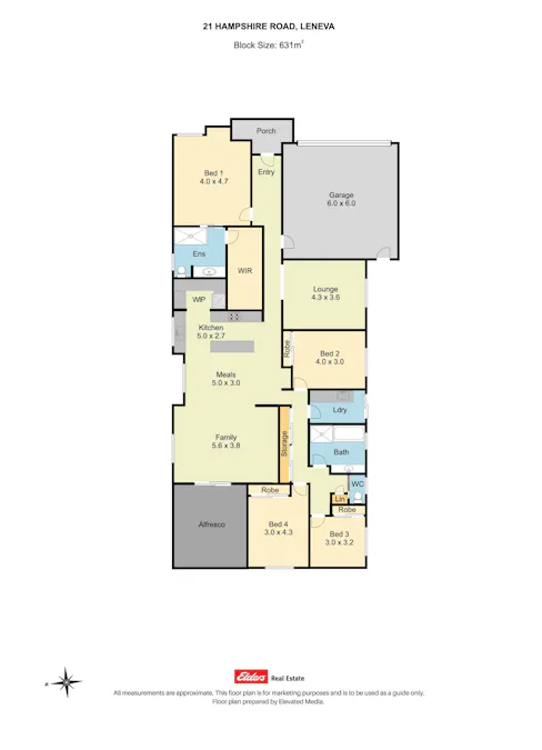 21 Hampshire Boulevard , Leneva, VIC, 3691 - Floorplan 1