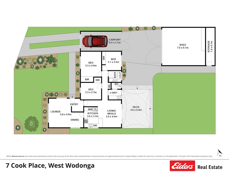 7 Cook Place, West Wodonga, VIC, 3690 - Floorplan 2