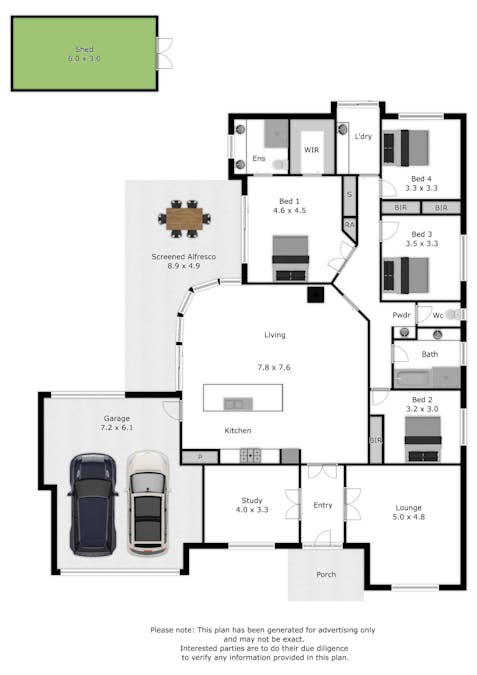 87 Fairway Gardens Road, Thurgoona, NSW, 2640 - Floorplan 1