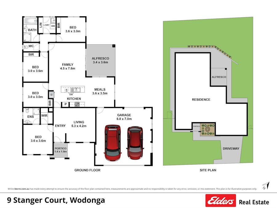 9 Stanger Court, Wodonga, VIC, 3690 - Floorplan 1