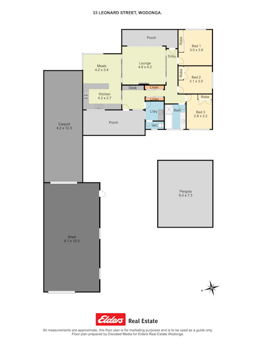 33 Leonard Street, Wodonga, VIC, 3690 - Floorplan 1