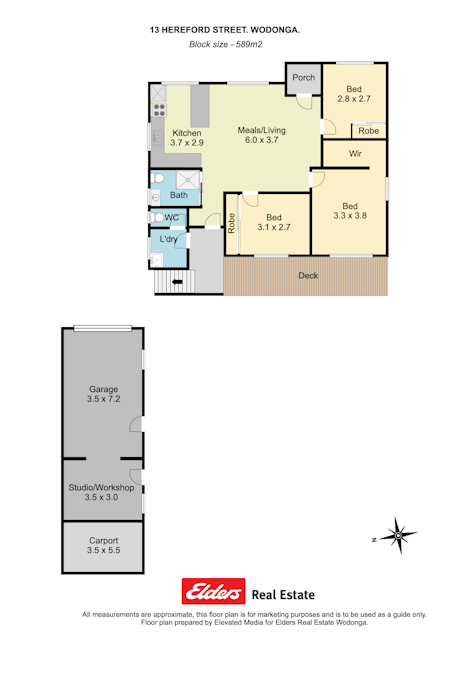 13 Hereford Street, Wodonga, VIC, 3690 - Floorplan 1