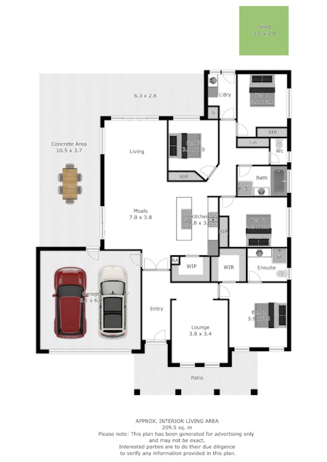 18 Snowy Street, Wodonga, VIC, 3690 - Floorplan 1