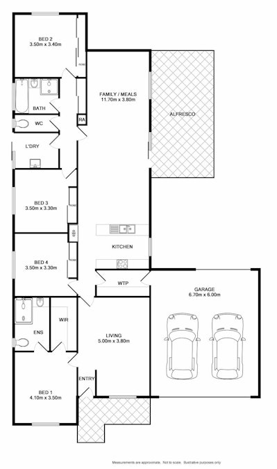 12 Throssell Crescent, Wodonga, VIC, 3690 - Floorplan 1