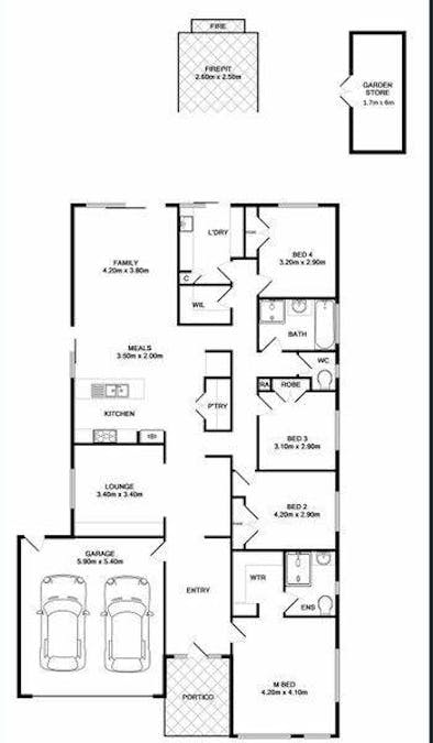 25 Gurney Crescent, Wodonga, VIC, 3690 - Floorplan 1
