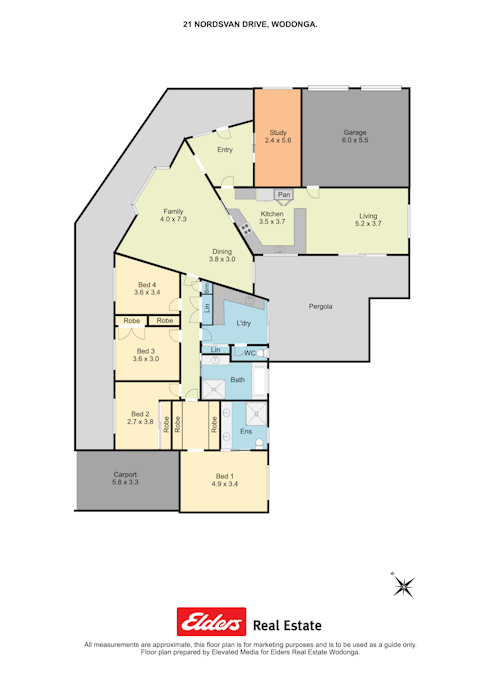 21 Nordsvan Drive, Wodonga, VIC, 3690 - Floorplan 1