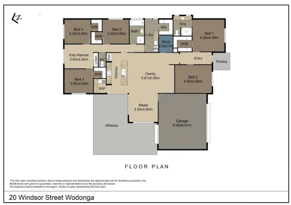 20 Windsor Street, Wodonga, VIC, 3690 - Floorplan 1