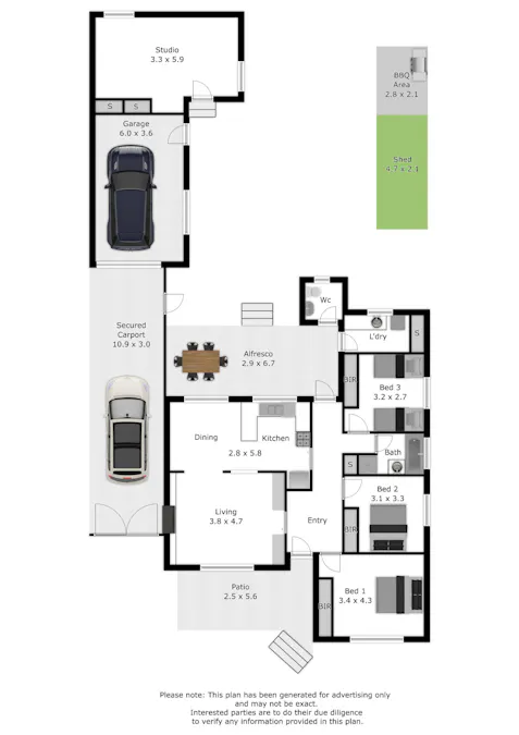 4 Strathmore Street, Wodonga, VIC, 3690 - Floorplan 1