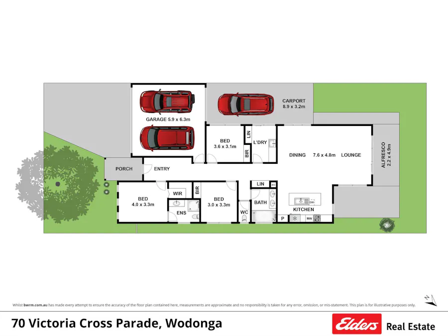 70 Victoria Cross Parade, Wodonga, VIC, 3690 - Floorplan 1