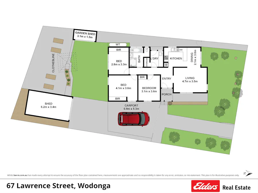 67 Lawrence Street, Wodonga, VIC, 3690 - Floorplan 1