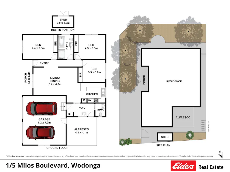 1/5 Milos Boulevard, Wodonga, VIC, 3690 - Floorplan 1