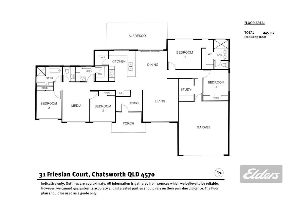 31 Friesian Court, Chatsworth, QLD, 4570 - Floorplan 1
