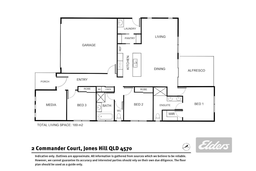 2 Commander Court, Jones Hill, QLD, 4570 - Floorplan 1