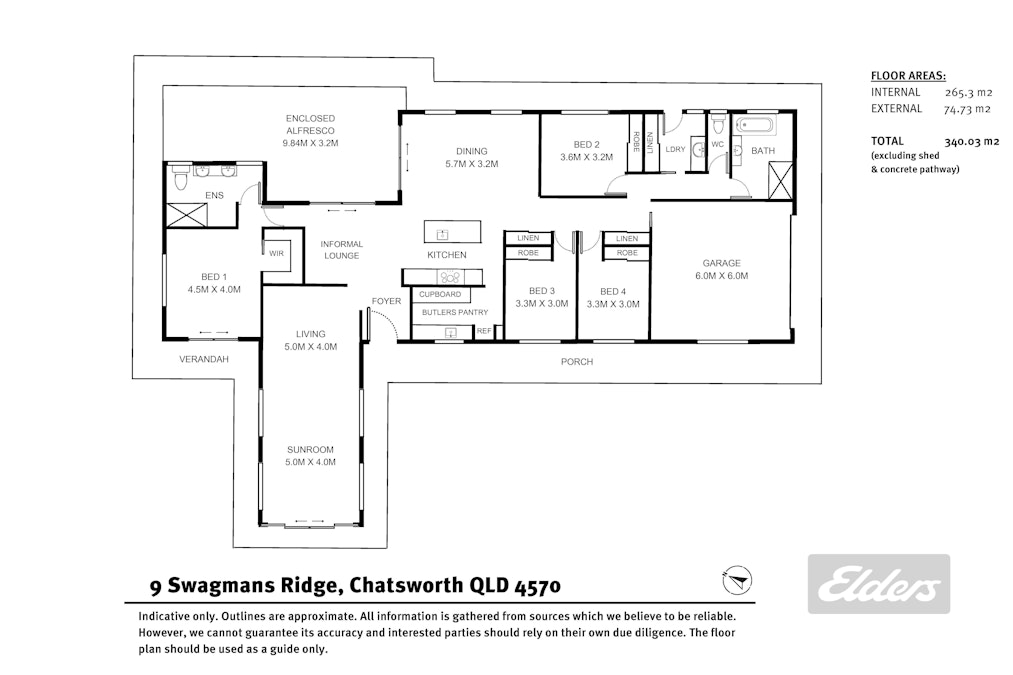 9 Swagmans Ridge, Chatsworth, QLD, 4570 - Floorplan 1