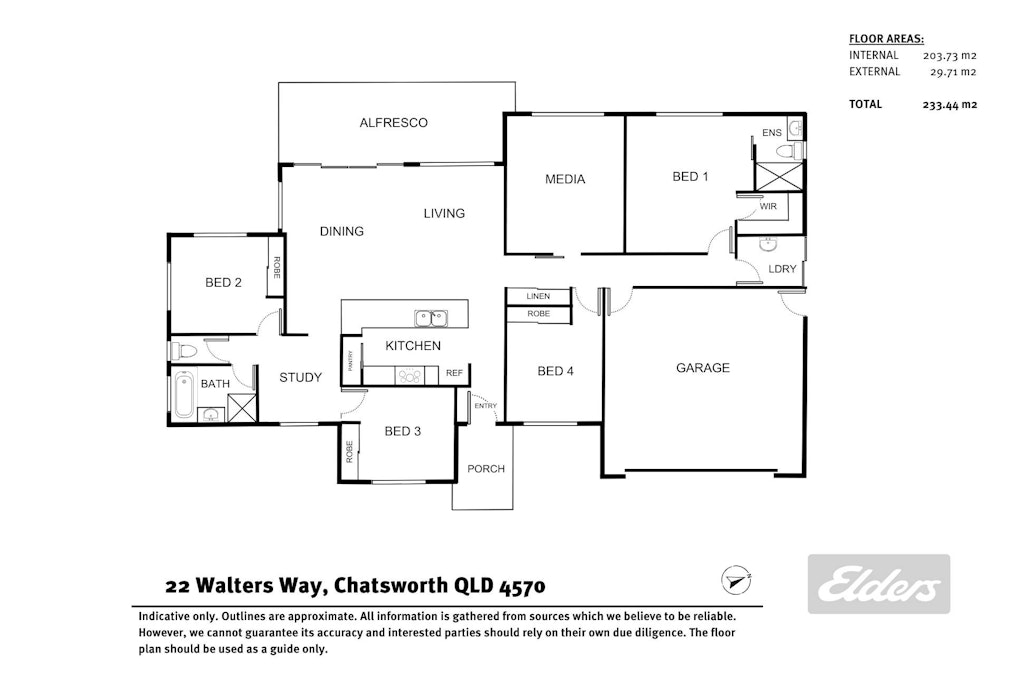 22 Walters Way, Chatsworth, QLD, 4570 - Floorplan 1