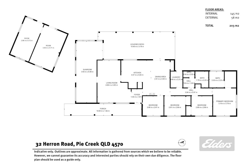 32 Herron Road, Pie Creek, QLD, 4570 - Floorplan 1