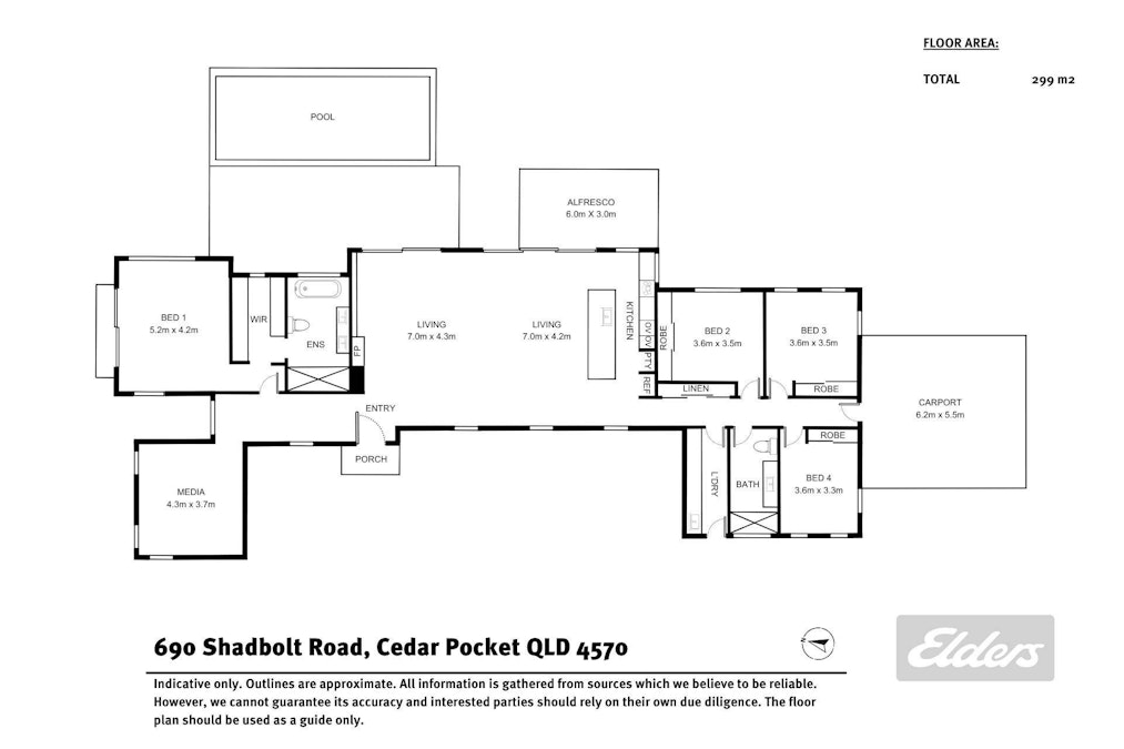 690 Shadbolt Road, Cedar Pocket, QLD, 4570 - Floorplan 1