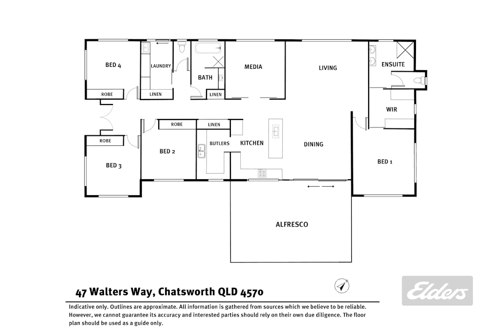 47 Walters Way, Chatsworth, QLD, 4570 - Floorplan 1