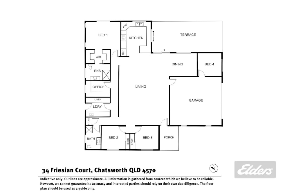 34 Friesian Court, Chatsworth, QLD, 4570 - Floorplan 1