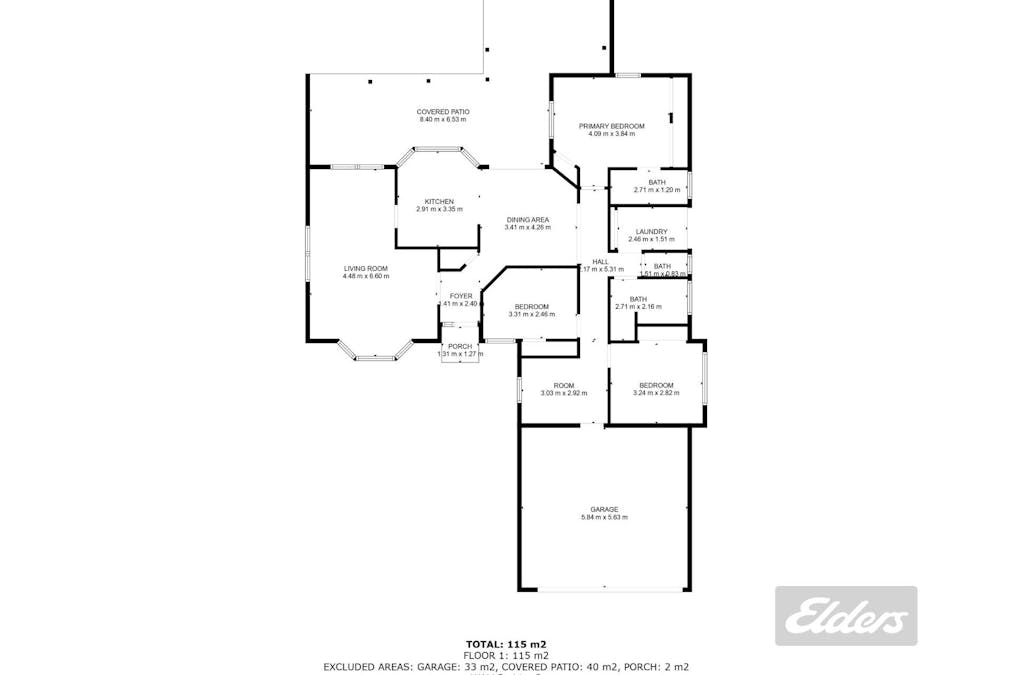 49 Golden Hind Avenue, Cooloola Cove, QLD, 4580 - Floorplan 1