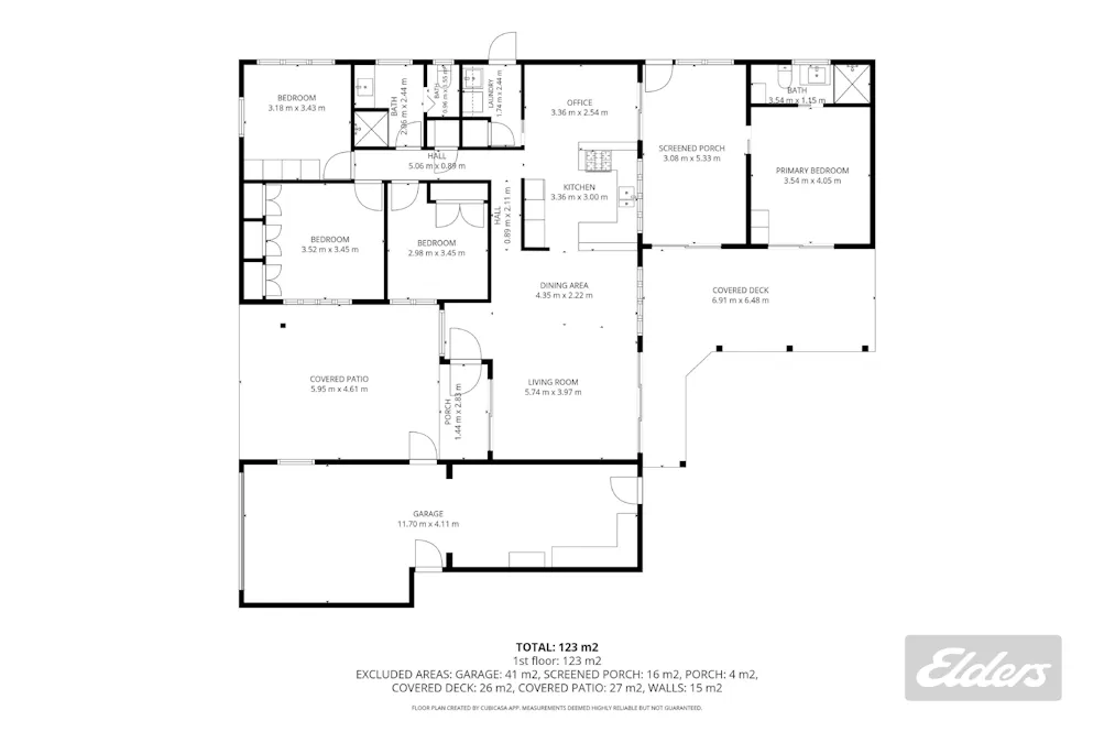 11 Impey Avenue, Tin Can Bay, QLD, 4580 - Floorplan 1