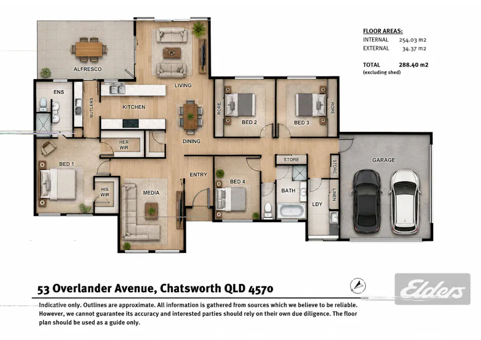 53 Overlander Avenue, Chatsworth, QLD, 4570 - Floorplan 1