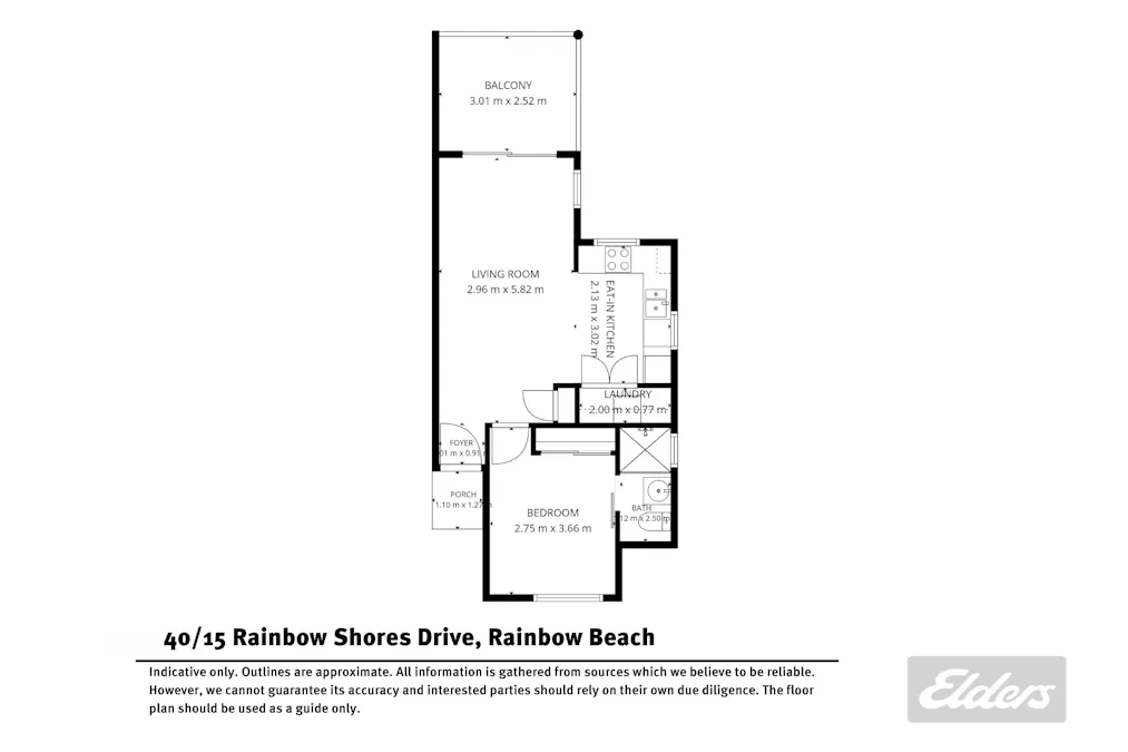 40/15 Rainbow Shores Drive, Rainbow Beach, QLD, 4581 - Floorplan 1