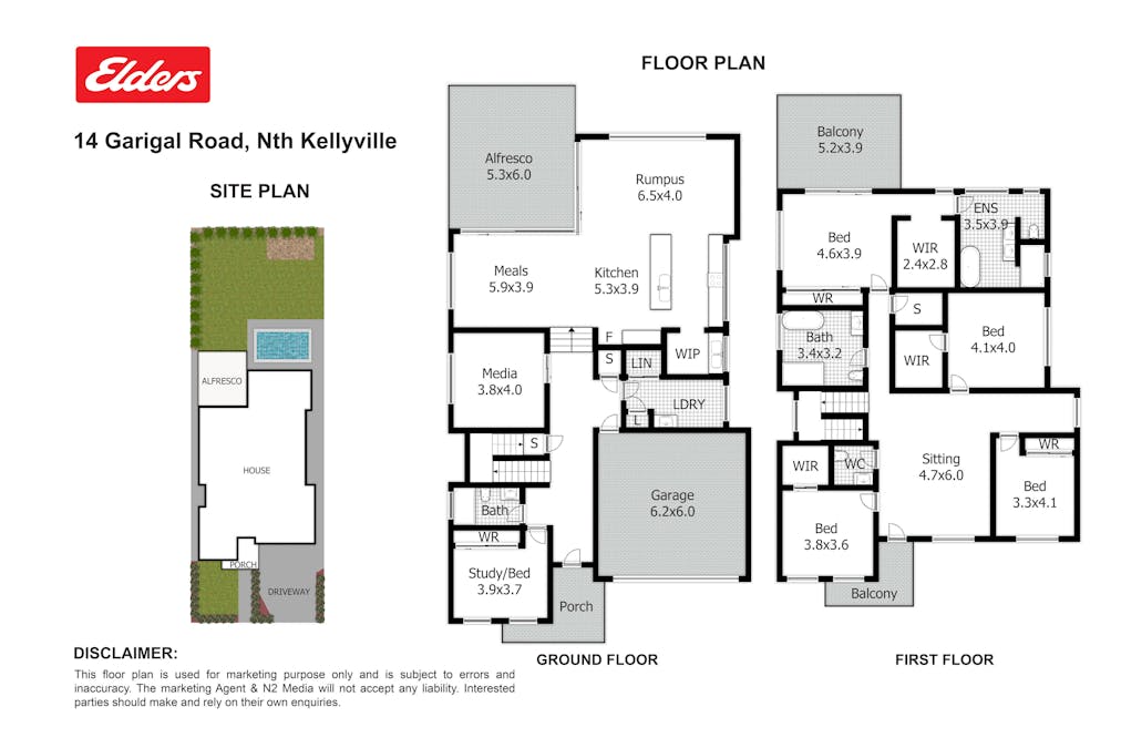 14 Garigal Road, North Kellyville, NSW, 2155 - Floorplan 1