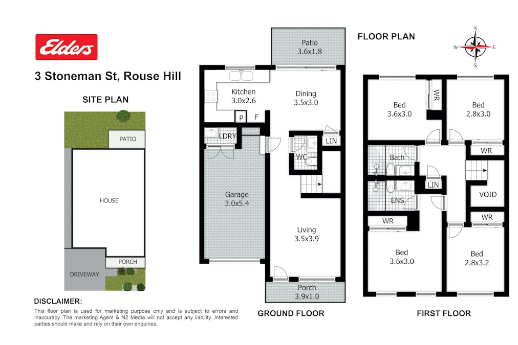 3 Stoneman Street, Rouse Hill, NSW, 2155 - Floorplan 1