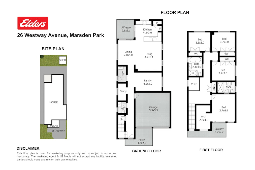 26 Westway Avenue, , Marsden Park, NSW, 2765 - Floorplan 1