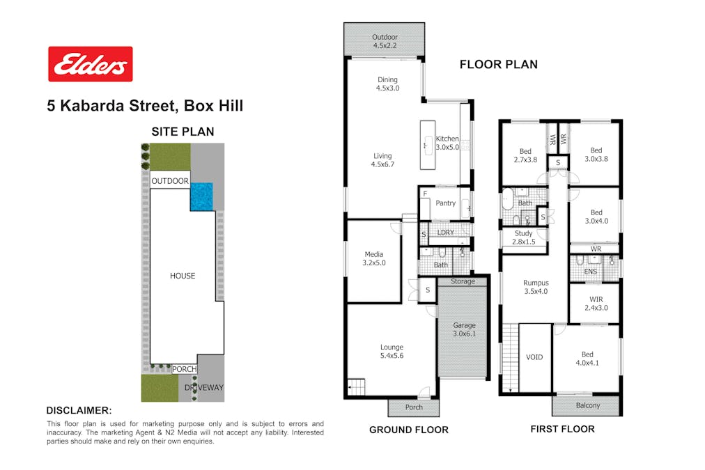 5 Kabarda Street, Box Hill, NSW, 2765 - Floorplan 1
