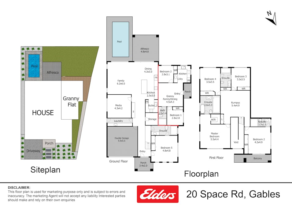 20 & 20A Space Road, Box Hill, NSW, 2765 - Floorplan 1