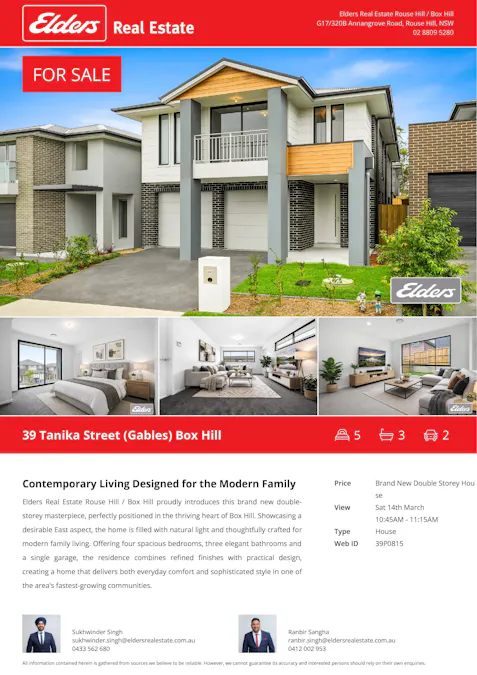 39 Tanika Street, Box Hill, NSW, 2765 - Floorplan 2