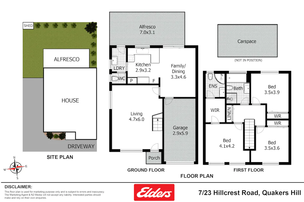 7/23 Hillcrest Road, Quakers Hill, NSW, 2763 - Floorplan 1
