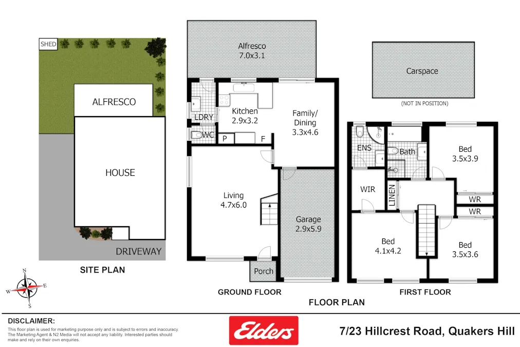 7/23 Hillcrest Road, Quakers Hill, NSW, 2763 - Floorplan 1
