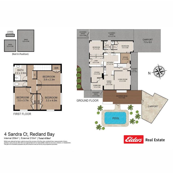 4 Sandra Court, Redland Bay, QLD, 4165 - Floorplan 1