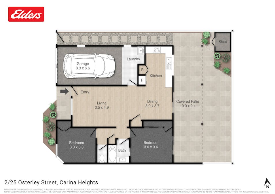2/25 Osterley Road, Carina Heights, QLD, 4152 - Floorplan 1